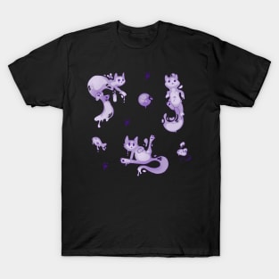 Space Cats - Purple Slime Alien T-Shirt